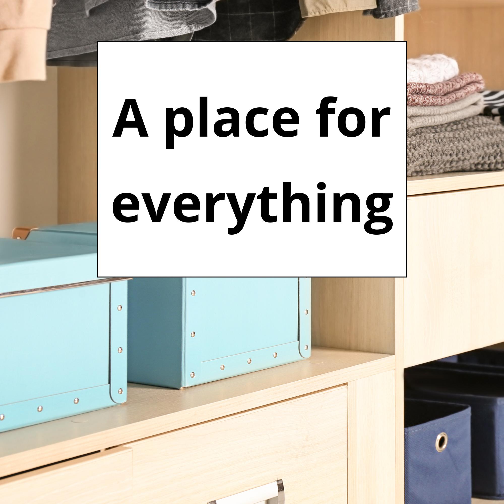 A place for everything (how to organize new things)