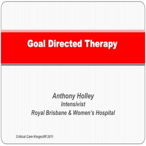 13. Anthony Holley on Goal Directed Therapy