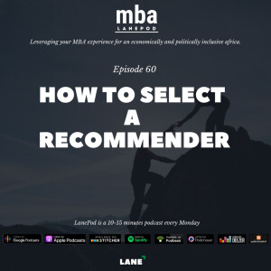 L060: How to Select a Recommender/Referee