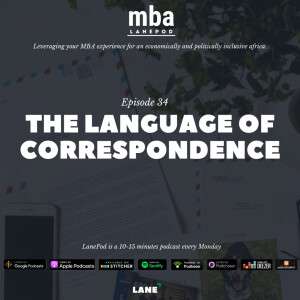 L034: The Language of Correspondence