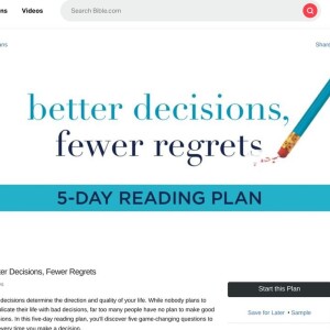 Better Decisions Day 5