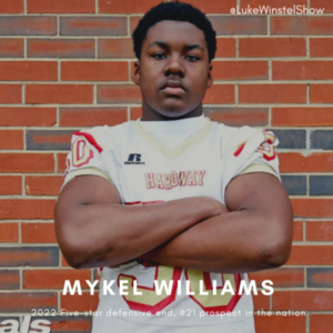 E93: Ft. Mykel Williams- 2022 five-star, #1SDE and #21 overall prospect: undefeated in Madden, the recruiting cycle, and bungee jumping