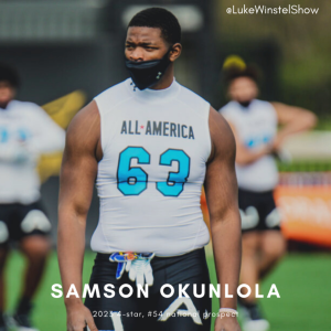 E163: Ft. Samson Okunlola (4-star, #54 recruit in 2023)- the colossal lineman with 'unlimited potential'