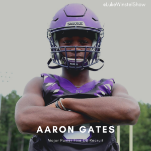 E130: Ft. Aaron Gates- major power five recruiting target describes recruiting journey, trash talk, and more (Minipod)