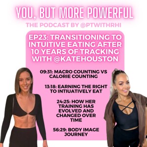 EP 23: TRANSITIONING TO INTUITIVE EATING AFTER 10 YEARS OF TRACKING WITH @KATEHOUSTON