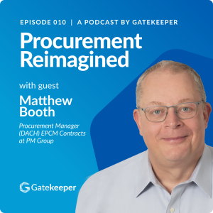 Reimagining Supplier Relationship Management with Matthew Booth, Procurement Manager Contracts at PM Group