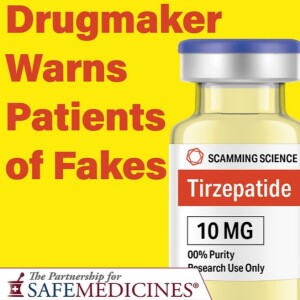 Drugmaker Warns Patients of Fakes