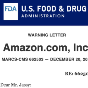Amazon CEO Warned to Stop Selling Supplements that Contain Drugs