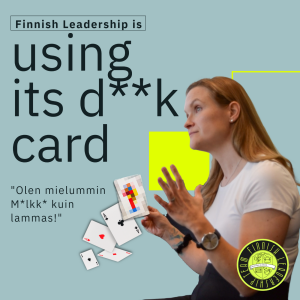 Minna Patosalmi - playing the d**k card