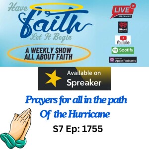 Prayers for those in path of the Hurricane