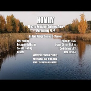 Homily for 2nd Sunday in Ordinary Time - Homily for 2nd Sunday in Ordinary Time