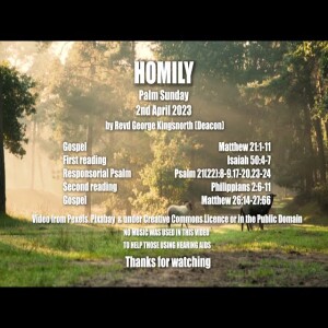 Homily for Palm Sunday - 2nd April 2023