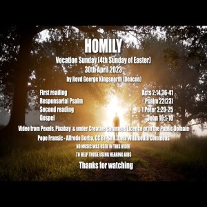 Homily for Vocations Sunday - 4th Sunday After Easter – 30th April 2023