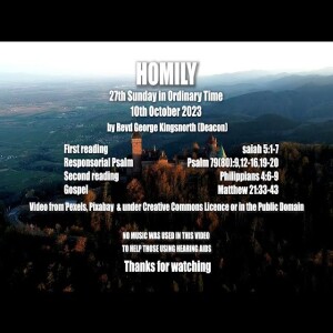 Homily - 27th Sunday in Ordinary Time - 10th October 2023
