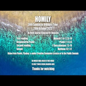 Homily - 31st Sunday in Ordinary Time - Sunday 5 November 2023