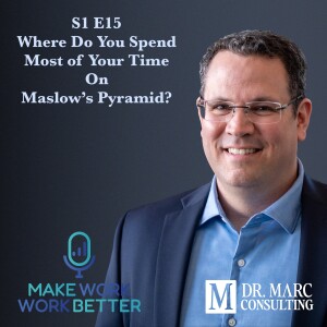 S1 E15 Where do you spend most of your time on Maslow's pyramid?