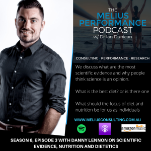 Season 6, Episode 3 with Danny Lennon on Scientific Evidence, Nutrition and Dietetics