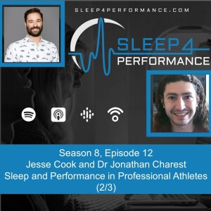 Season 8, Episode 12 w Jesse Cook and Dr Johnathan Charest Sleep and Performance in Professional Athletes (2/3)