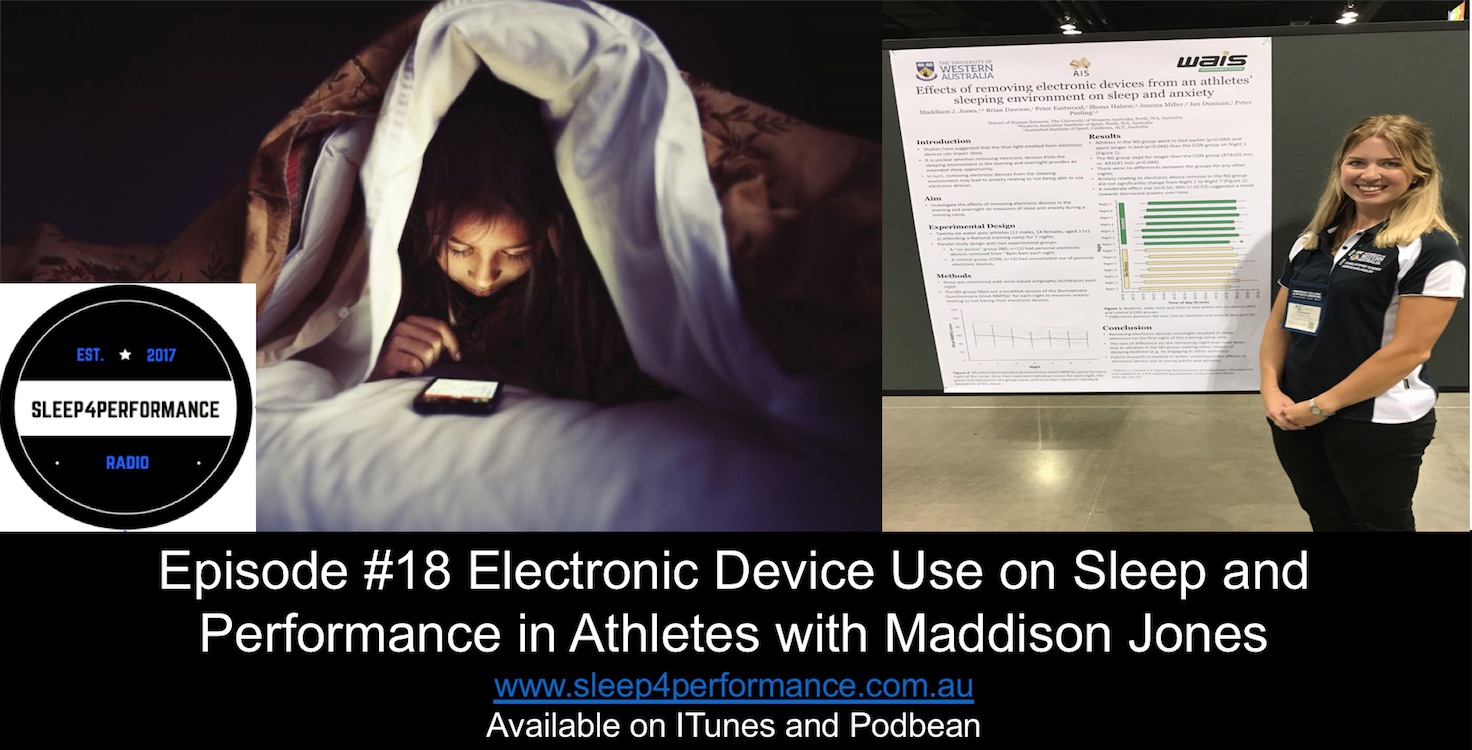 Season 1 #Episode 16 Electronic Device Use on Sleep and Performance in Athletes with Maddison Jones