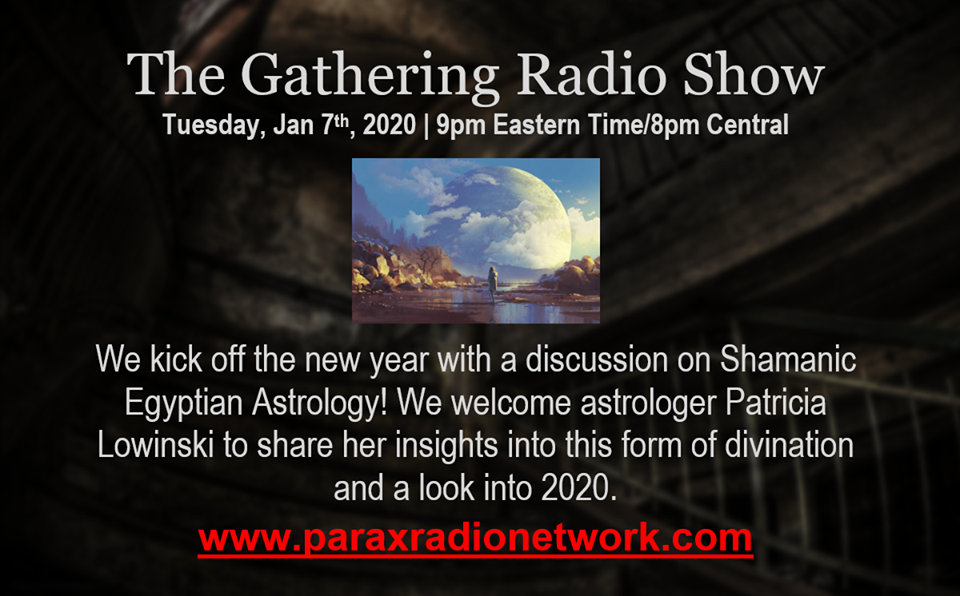 New Year show with Patricia Lowinski, Shamanic Egyptian Astrologer