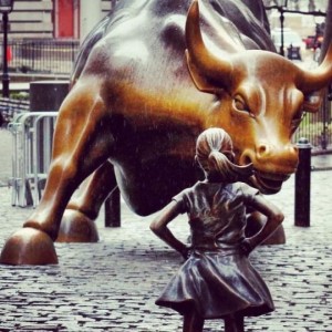 The Fearless Girl versus the Wall Street Bull