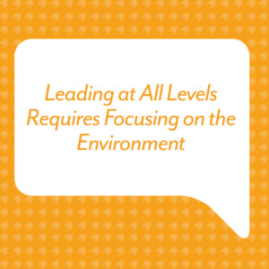 Leading at All Levels Requires Focusing on the Environment