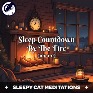 Deep Sleep Countdown (1000-0) Meditation with Fireside Ambience