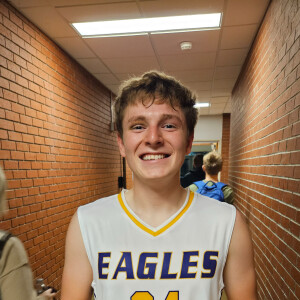 Sawyer Stout of the Keota Eagles hits 1,000 points