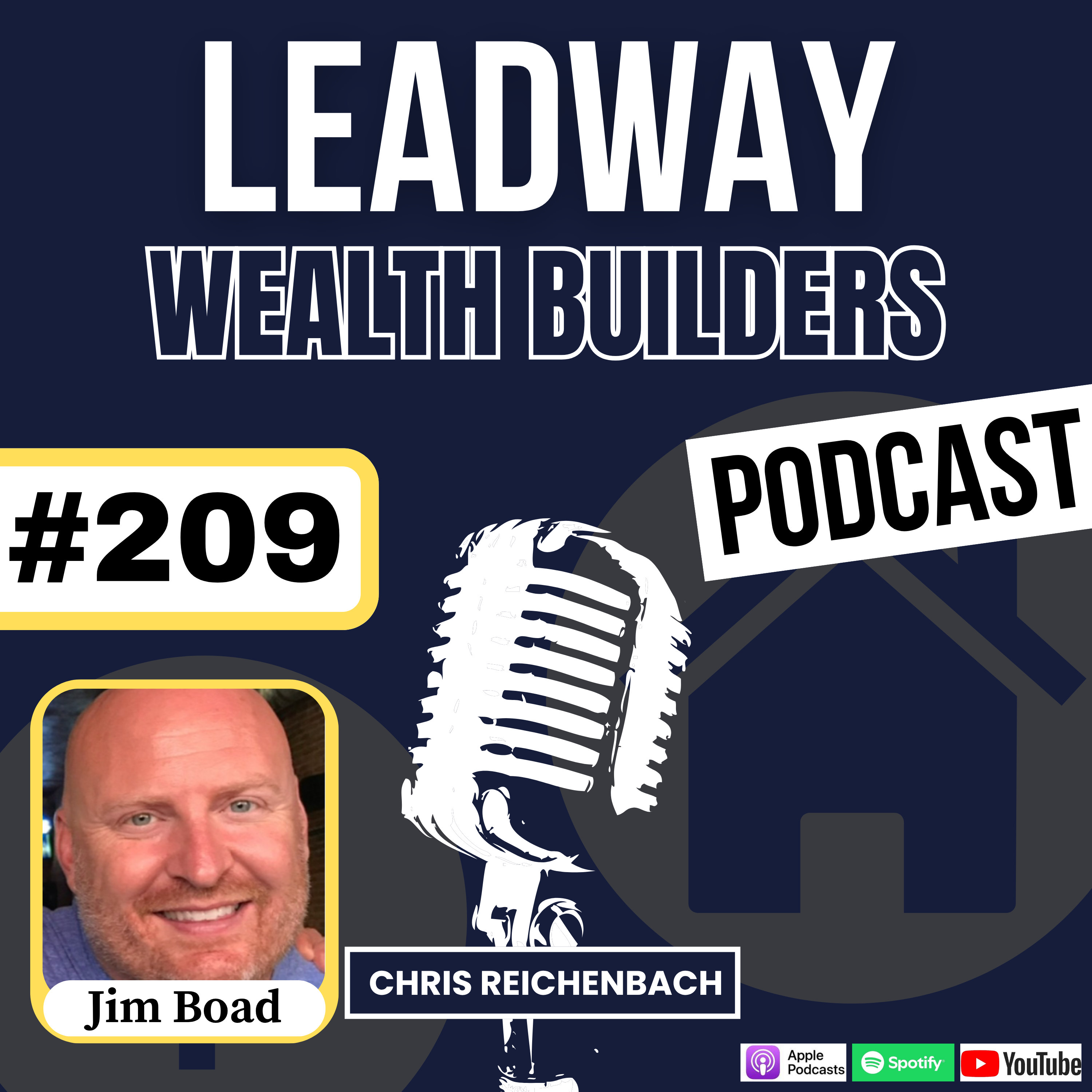 #209: Sober Living & Group Homes: Creating Cash Flow With a Purpose - Jim Boad episode artwork