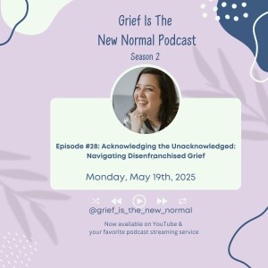 Grief is the New Normal Podcast: S2E28 Acknowledging the Unacknowledged: Navigating Disenfranchised Grief