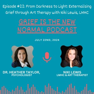 Grief is the New Normal Podcast: Episode #22 From Darkness to Light: Externalizing Grief Through Art Therapy with Niki Lewis, LMHC