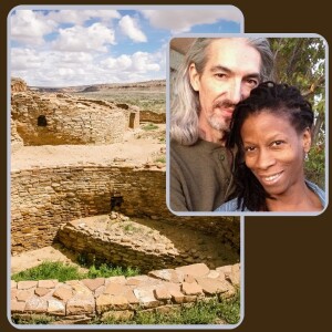 Performers Danielle Reddick & Giuseppe Quinn in Chaco Canyon