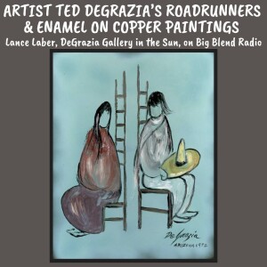 Artist Ted DeGrazia's Roadrunners and Enamel on Copper Paintings