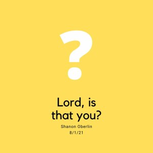 Lord, Is That You? - 8/3/21