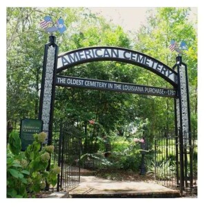 The American Cemetery in Natchitoches, Louisiana