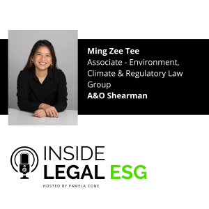 Inside Legal ESG / Ming Zee Tee/ Environment and Climate Lawyer/ A&O Shearman