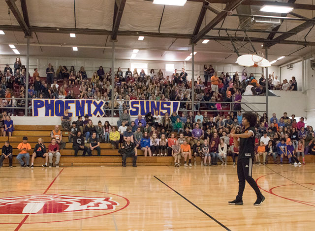 Phoenix Suns Provide Mile High Middle School New Court