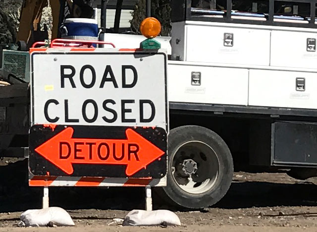 Road Closure in Prescott Valley