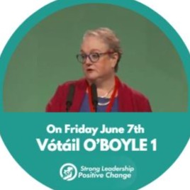 Chat with Leixlip Candidate - Joan O'BOYLE ( Sinn Féin)