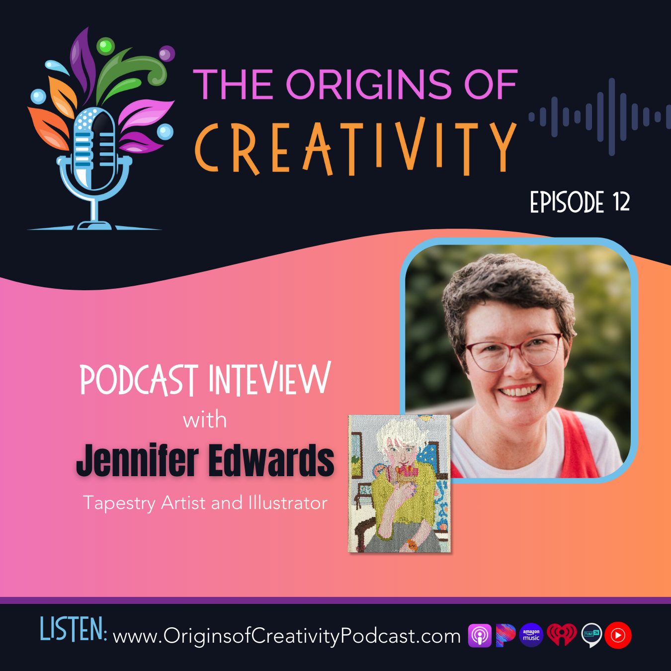 Mindfulness Through Weaving: Discussing Personal Healing with Tapestry Artist Jen Edwards episode artwork