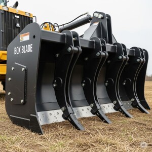 Understanding the Benefits of Using a Box Blade with Rippers for Land Grading