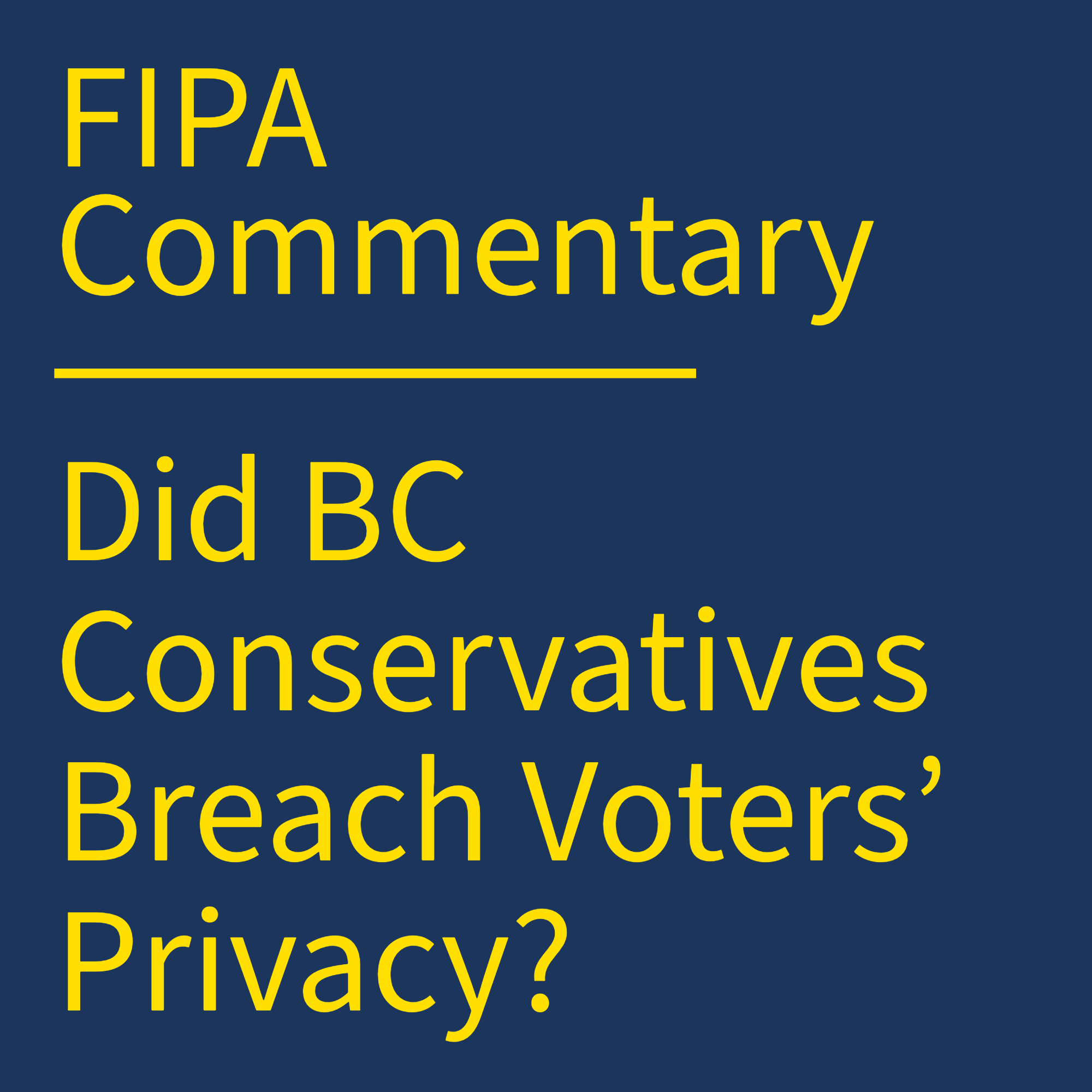 Access and Privacy Online
