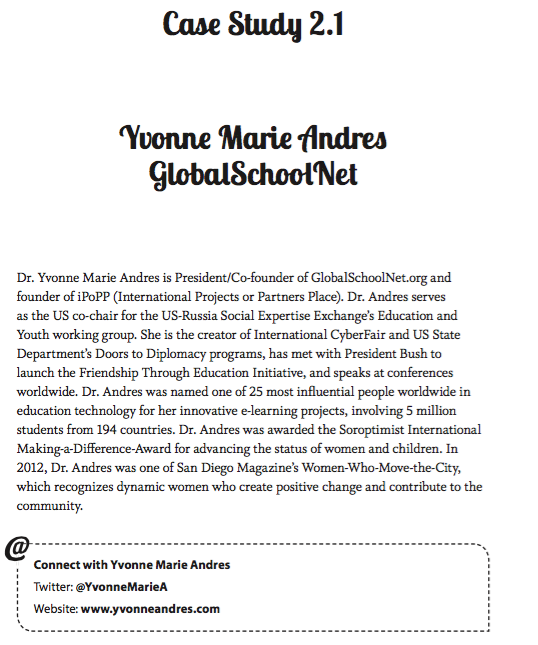 The Global Educator Case Study 2.1 - Yvonne Marie Andres