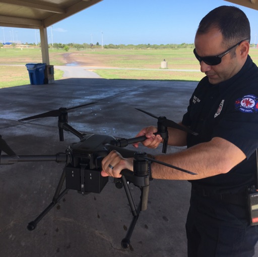How do drones help Brownsville?