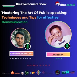 Mastering The Art Of Public Speaking | Brenden Kumarasamy