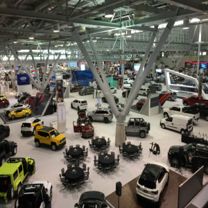 Broadcasting live from the Boston Auto Show 