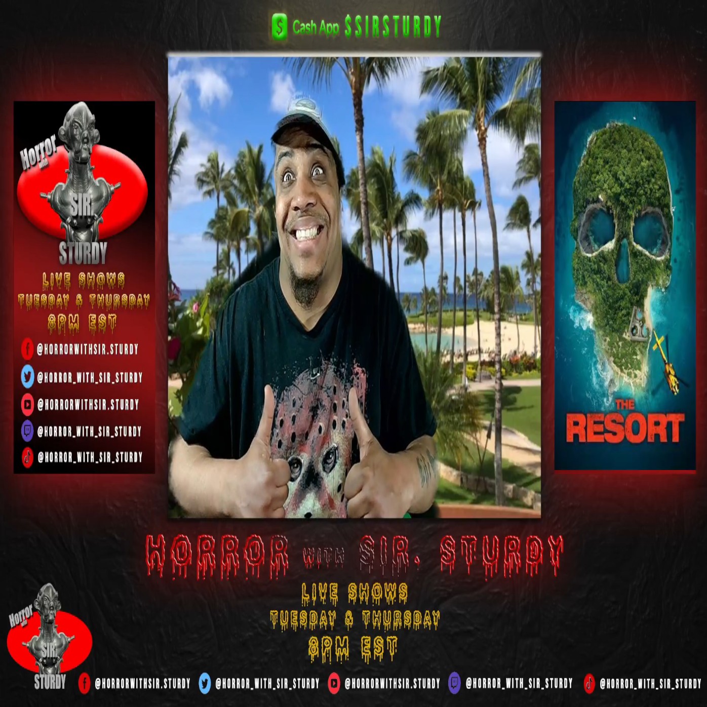 HORROR WITH SIR. STURDY EPISODE 295 THE RESORT MOVIE REVIEW