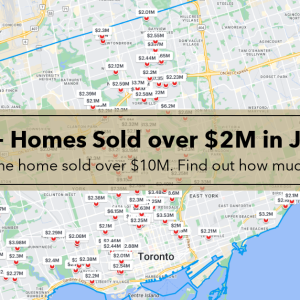 100+ Homes sold over $2M. One sold for over $10M!!