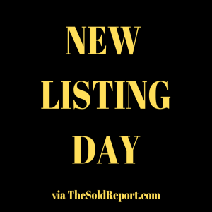 New Listing Day via TheSoldReport.com