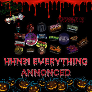 HHN31 Everything Announced 🎃